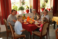 ... unser Frühstücksraum